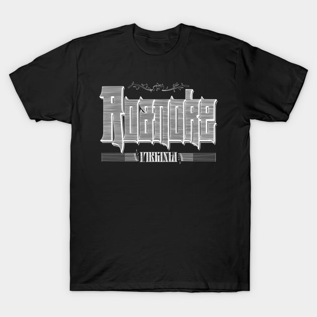 Vintage Roanoke, VA T-Shirt by DonDota